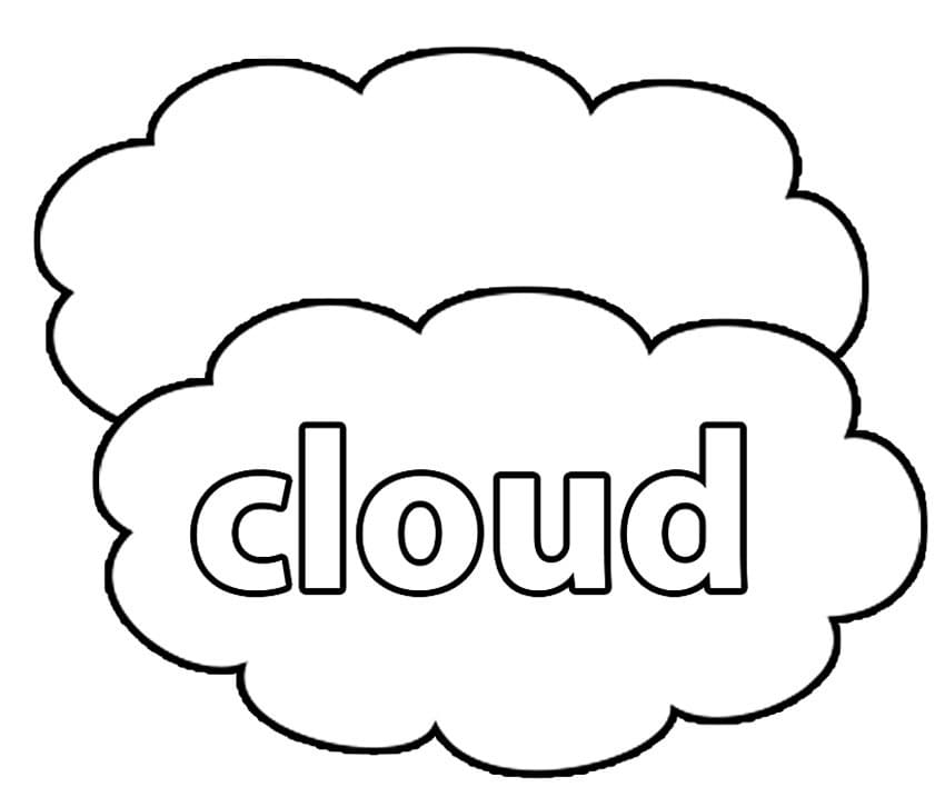Free printable Cloud coloring page #206325 from Nature and Seasons collection