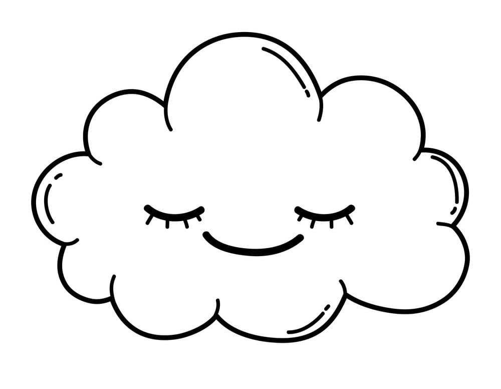 Free printable Cloud coloring page #206334 from Nature and Seasons collection Free printable Cloud coloring page #206334 from Nature and Seasons collection