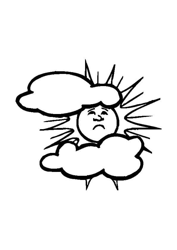 Free printable Cloud coloring page #206352 from Nature and Seasons collection