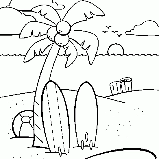 Coloring page: Coconut tree (Nature and Seasons) #162118 - Free Printable Coloring Pages