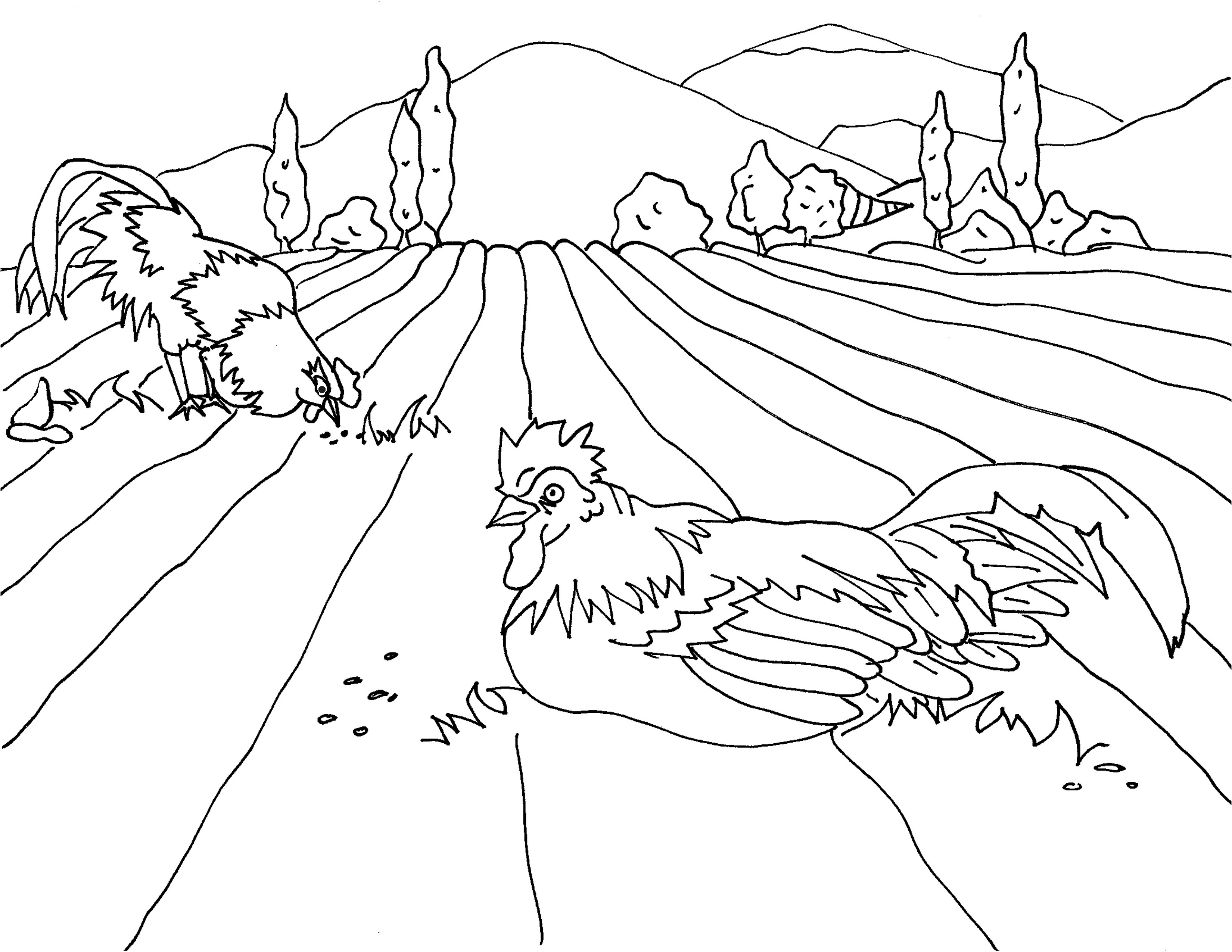 Free printable Countryside coloring page #165454 from Nature and Seasons collection