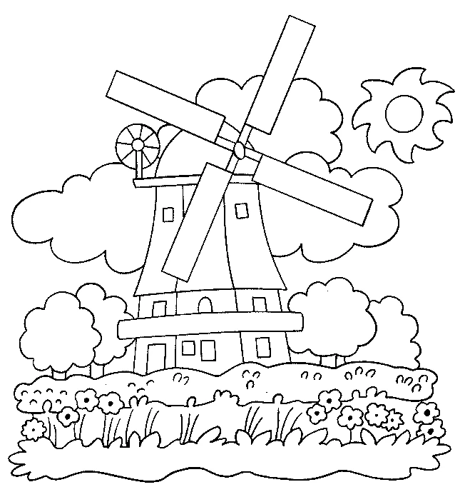 Free printable Countryside coloring page #165474 from Nature and Seasons collection
