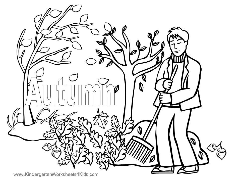 Coloring page: Fall season (Nature and Seasons) #164047 - Free Printable Coloring Pages