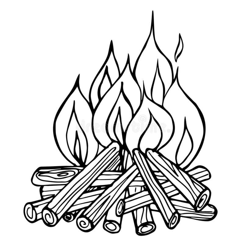 Coloring page: Fire (Nature and Seasons) #188311 - Free Printable Coloring Pages
