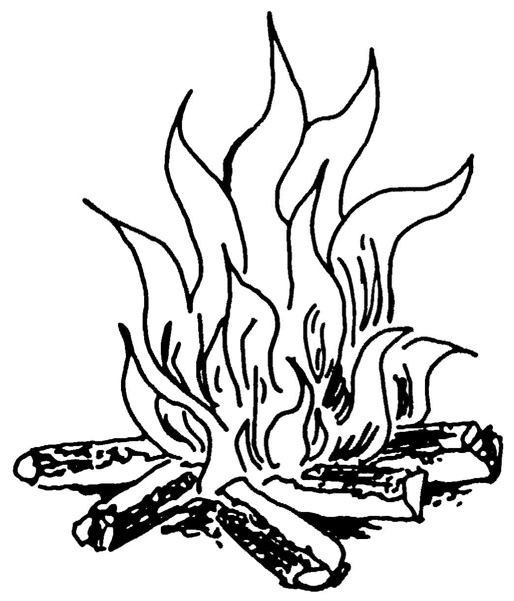 Free printable Fire coloring page #188312 from Nature and Seasons collection