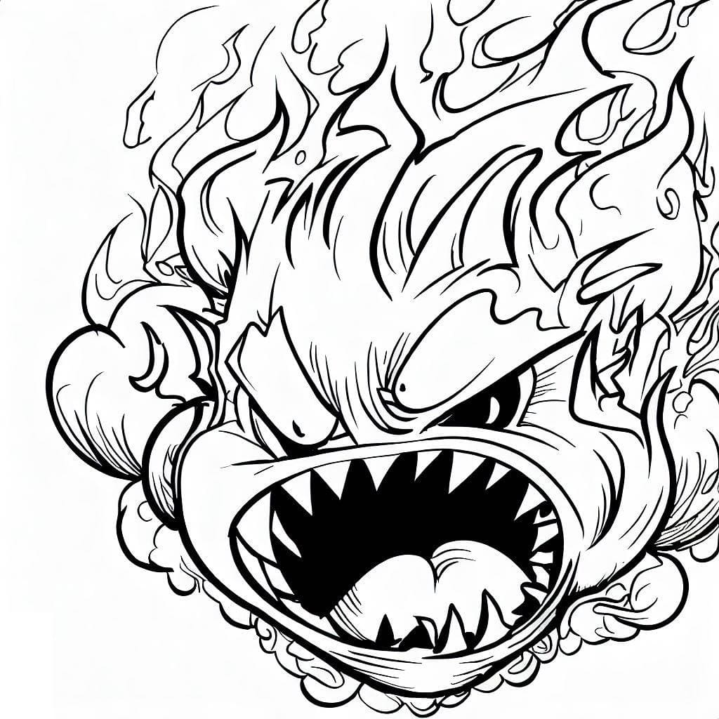 Coloring page: Fire (Nature and Seasons) #188316 - Free Printable Coloring Pages