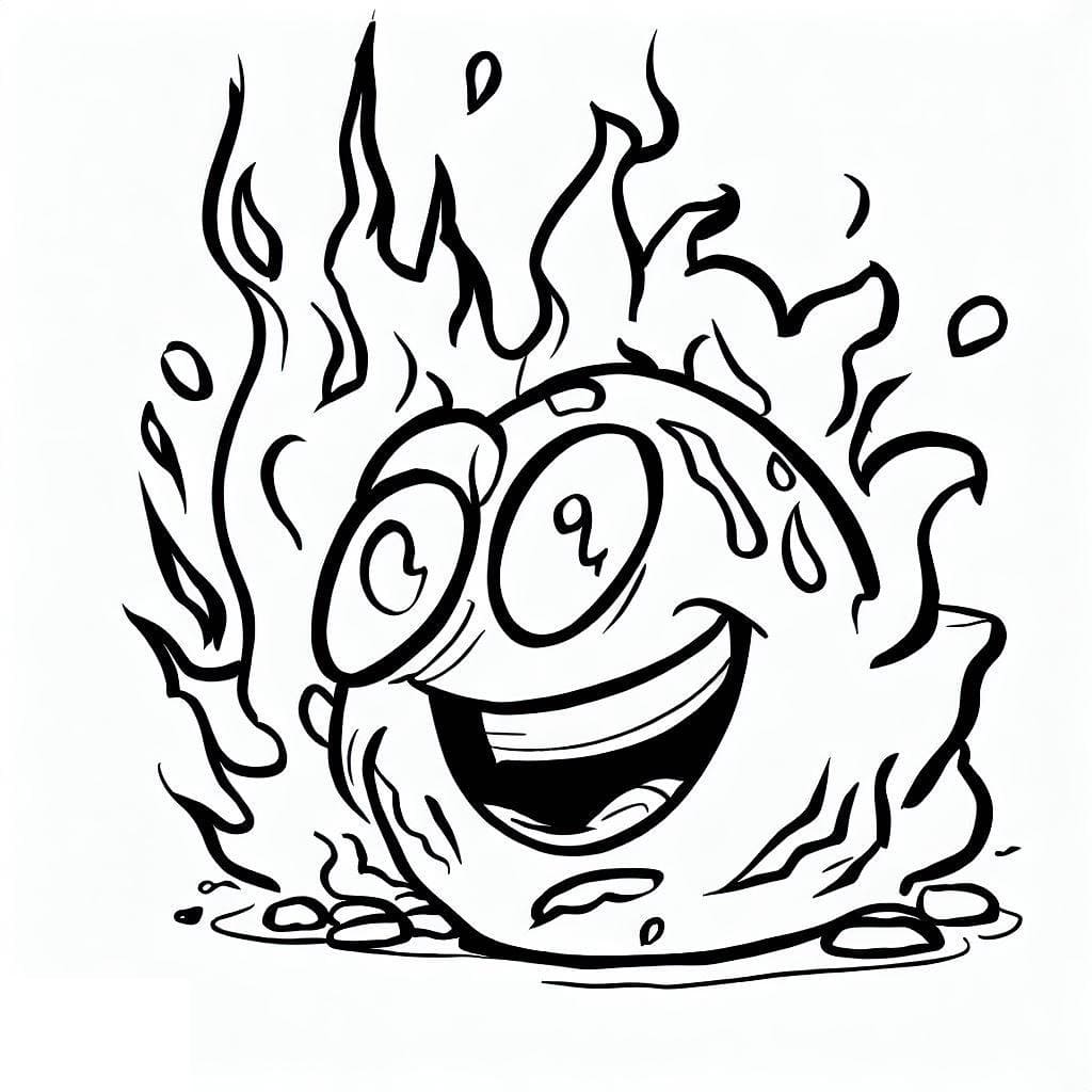 Free printable Fire coloring page #188320 from Nature and Seasons collection