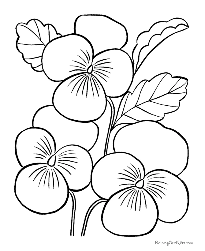 Free printable Flowers coloring page #155085 from Nature and Seasons collection Free printable Flowers coloring page #155085 from Nature and Seasons collection