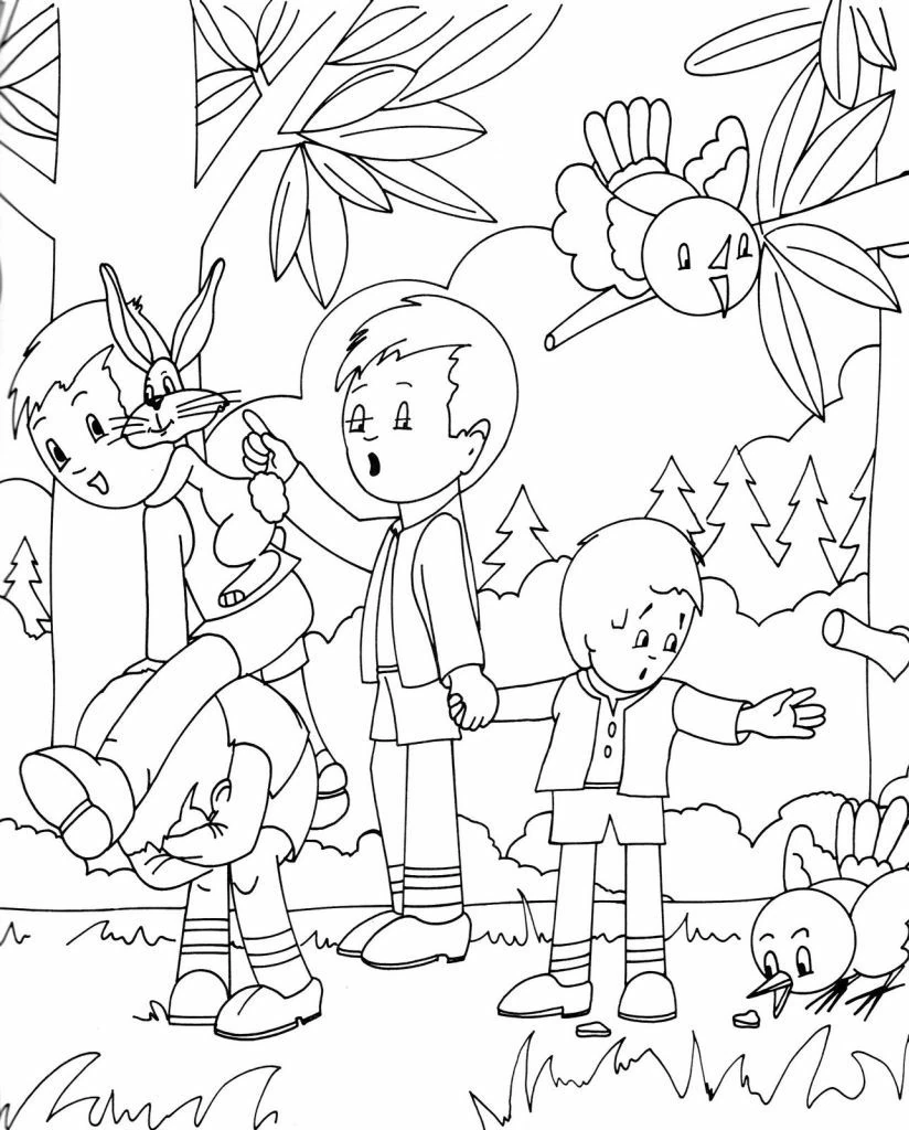 Free printable Forest coloring page #157015 from Nature and Seasons collection