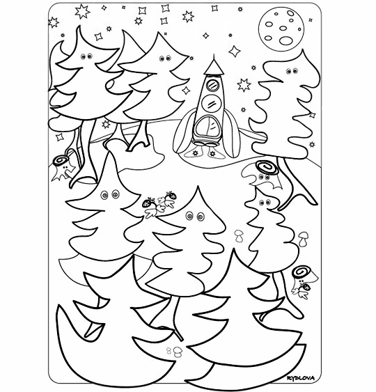 Free printable Forest coloring page #157210 from Nature and Seasons collection