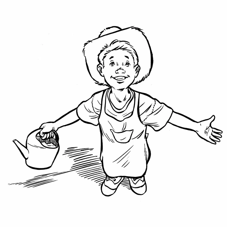 Free printable Garden coloring page #166326 from Nature and Seasons collection