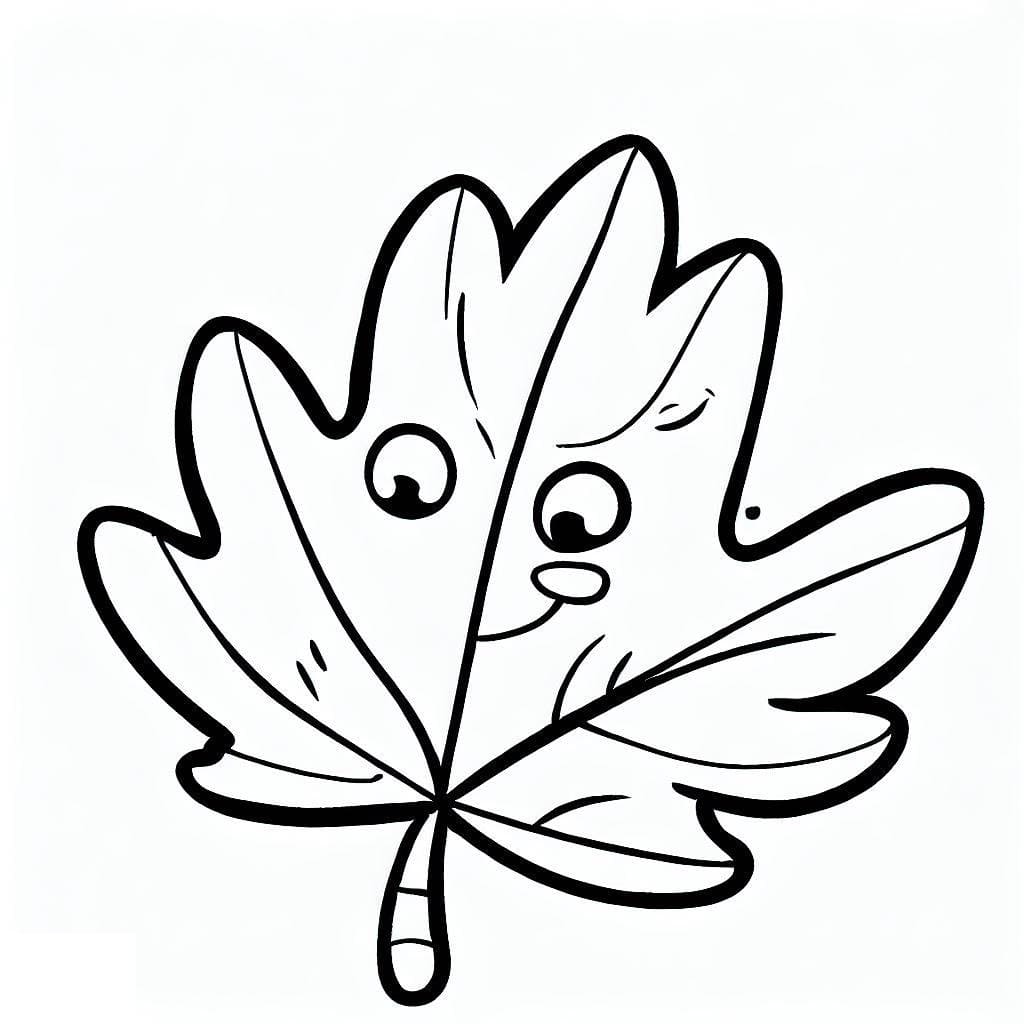 Free printable Leaf coloring page #191846 from Nature and Seasons collection