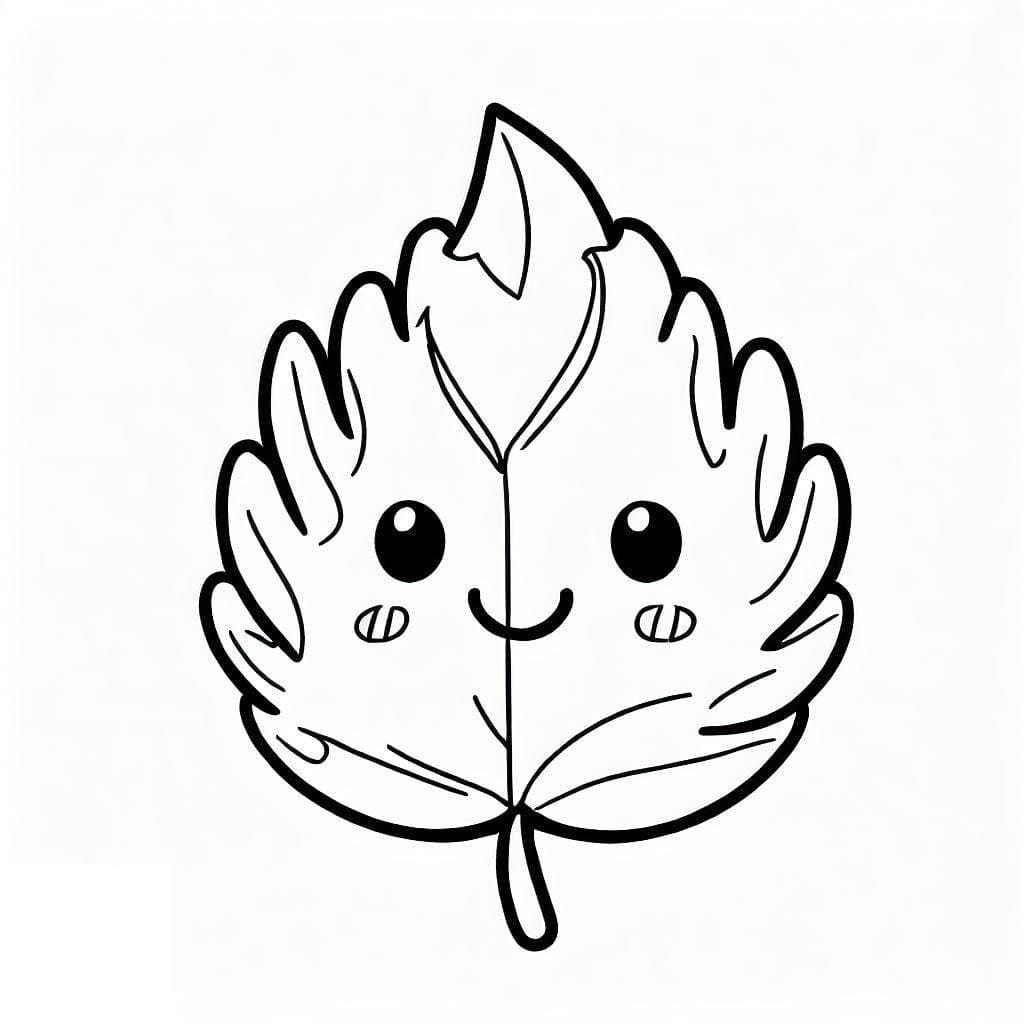 Free printable Leaf coloring page #191850 from Nature and Seasons collection