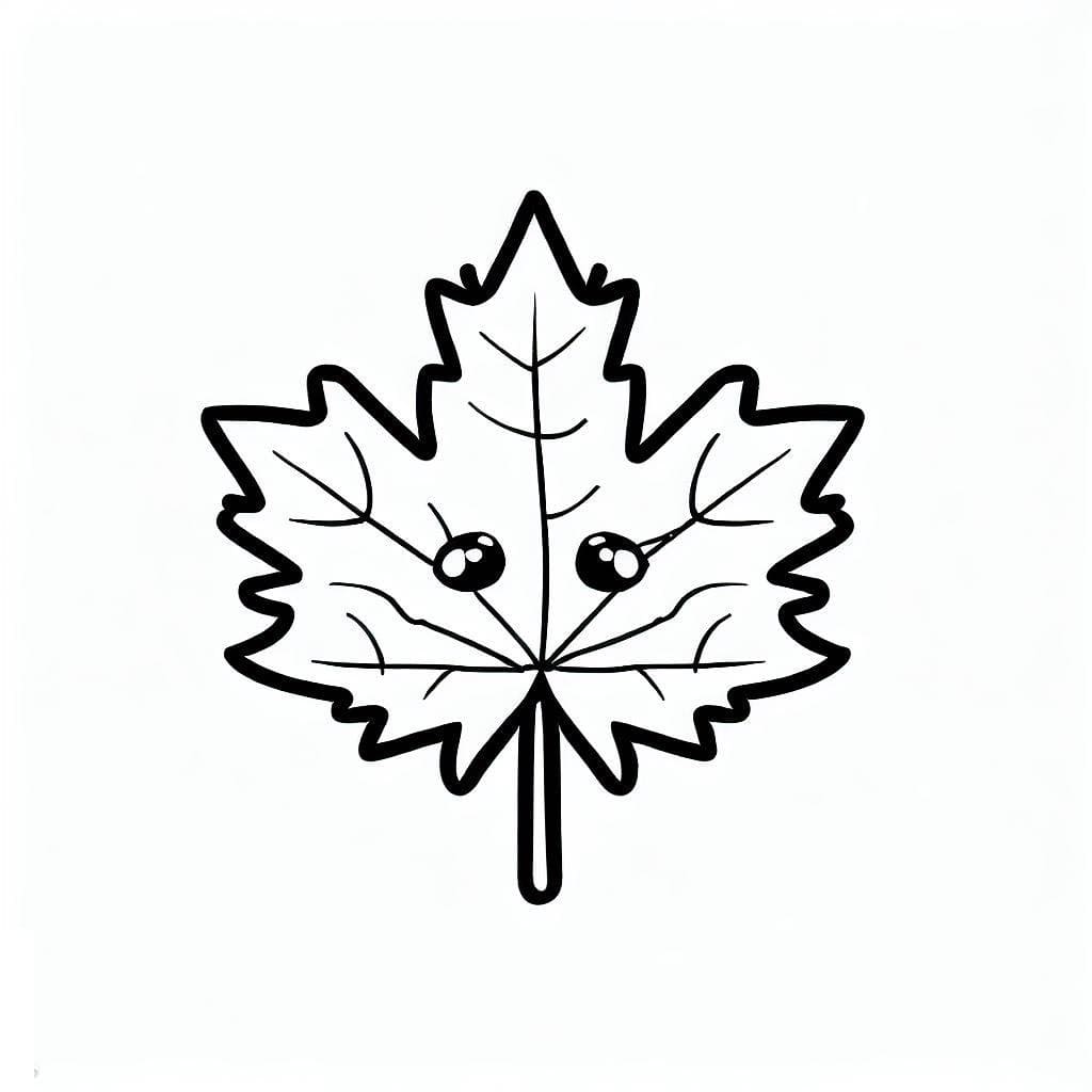 Free printable Maple Leaf coloring page #190242 from Nature and Seasons collection