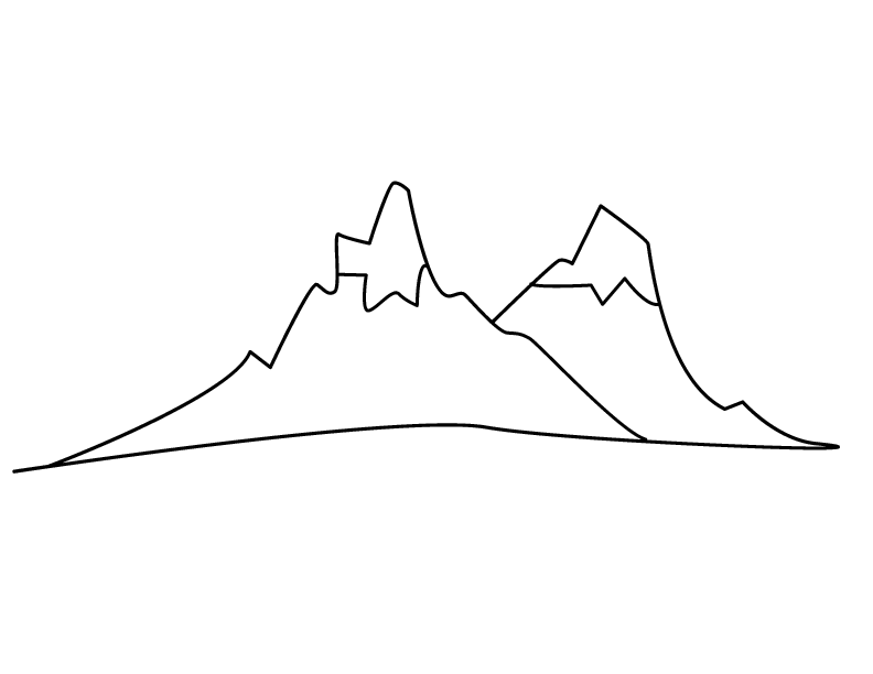 Free printable Mountain coloring page #156671 from Nature and Seasons collection