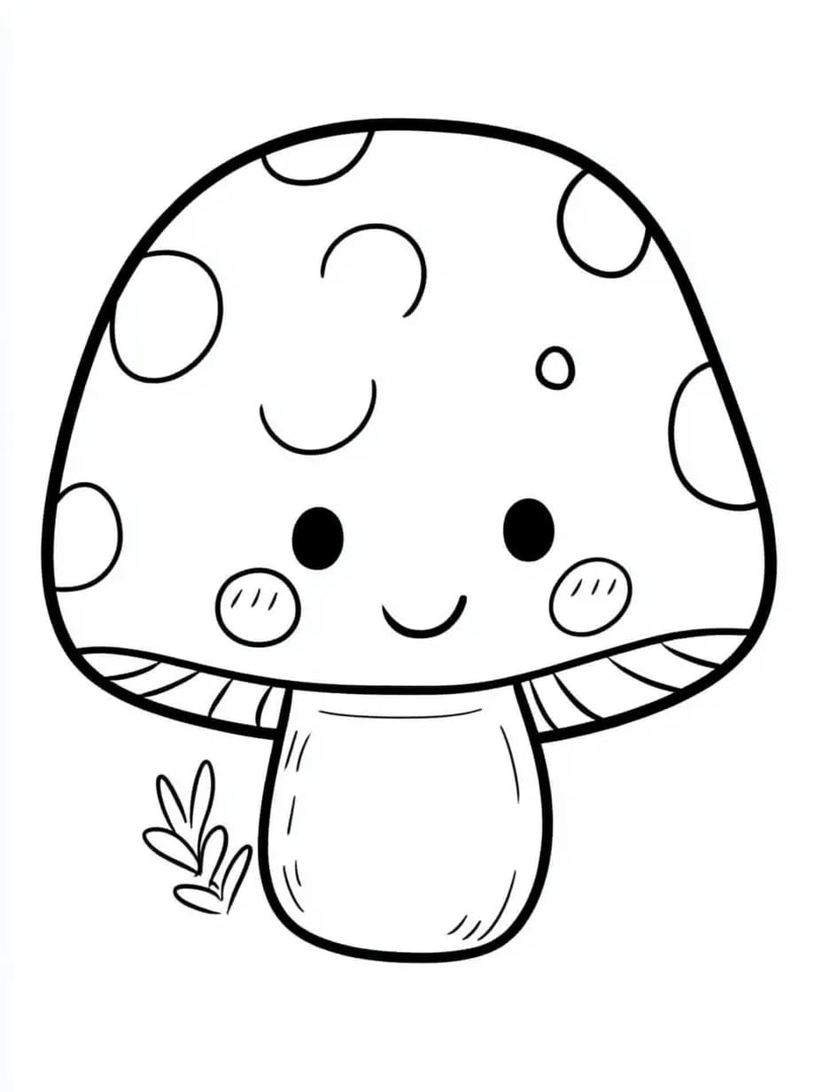 Free printable Mushroom coloring page #217409 from Nature and Seasons collection