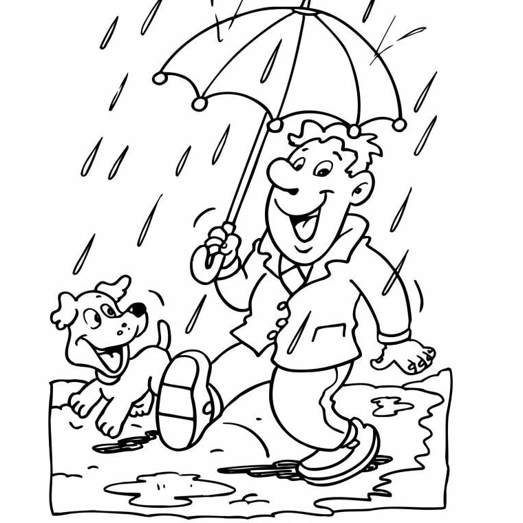 Coloring page: Rain (Nature and Seasons) #158203 - Free Printable Coloring Pages