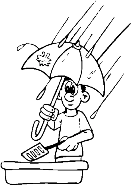 Free printable Rain coloring page #158284 from Nature and Seasons collection