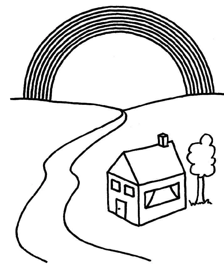 Free printable Rainbow coloring page #155292 from Nature and Seasons collection Free printable Rainbow coloring page #155292 from Nature and Seasons collection