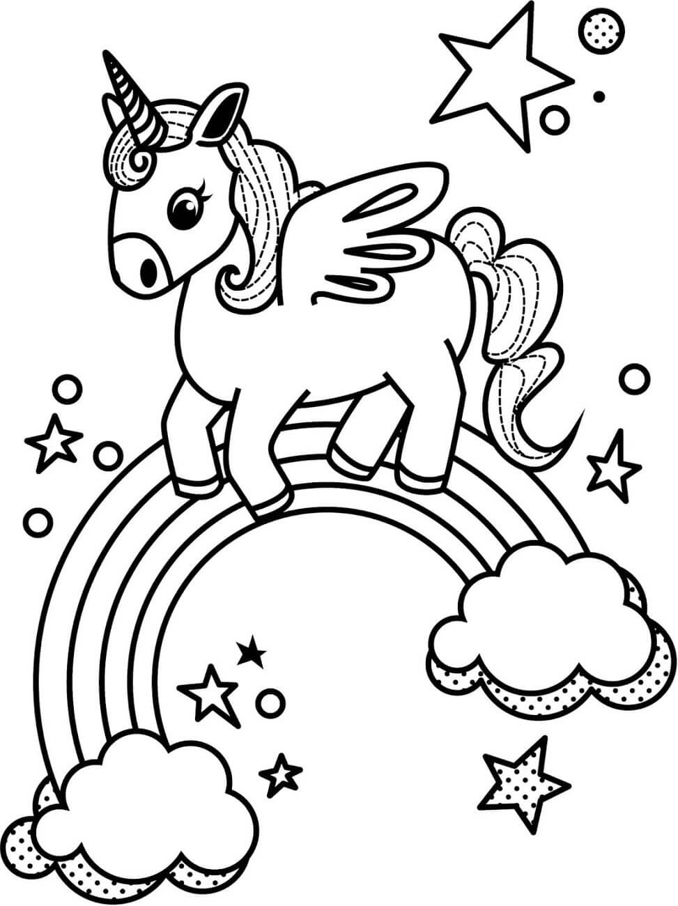 Free printable Rainbow coloring page #172374 from Nature and Seasons collection Free printable Rainbow coloring page #172374 from Nature and Seasons collection
