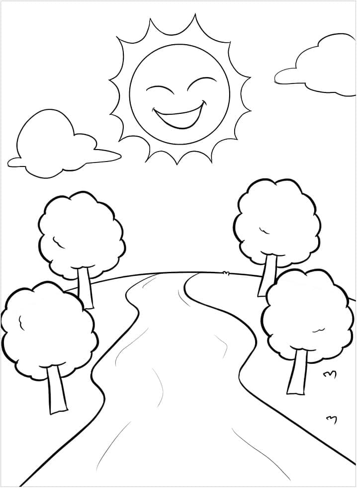 Free printable River coloring page #188053 from Nature and Seasons collection