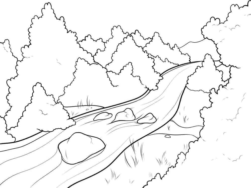 Free printable River coloring page #188058 from Nature and Seasons collection Free printable River coloring page #188058 from Nature and Seasons collection