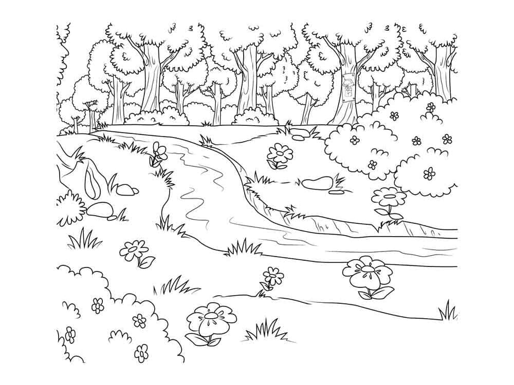 Free printable River coloring page #188061 from Nature and Seasons collection