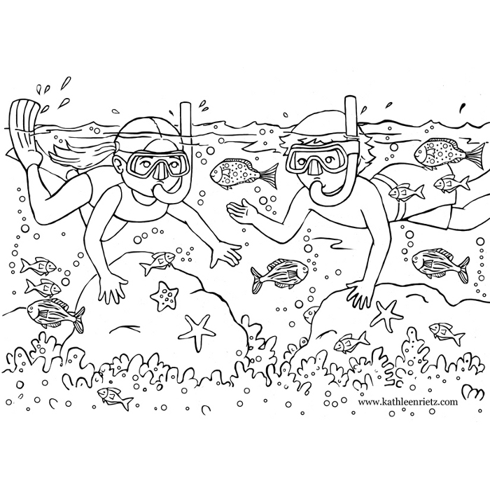 Coloring page: Seabed (Nature and Seasons) #160237 - Free Printable Coloring Pages