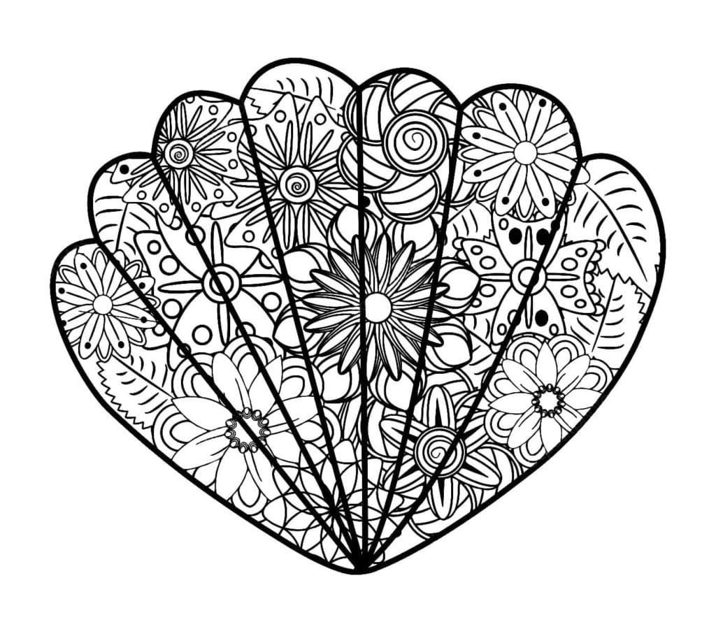 Free printable Shell coloring page #185430 from Nature and Seasons collection