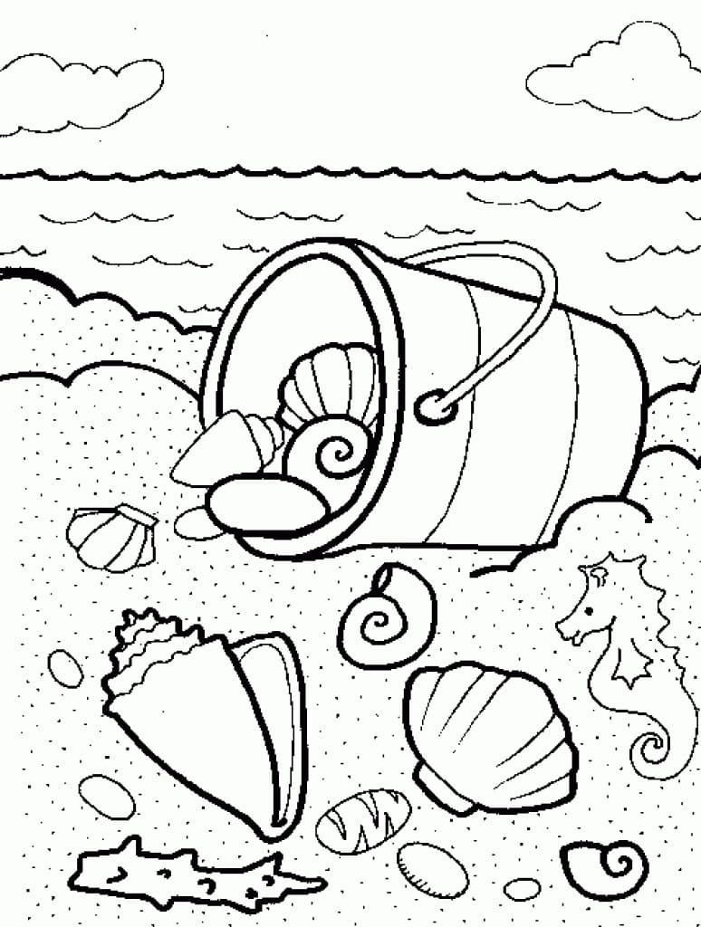 Free printable Shell coloring page #185475 from Nature and Seasons collection