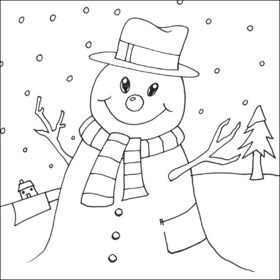 Coloring page: Snow (Nature and Seasons) #158522 - Free Printable Coloring Pages