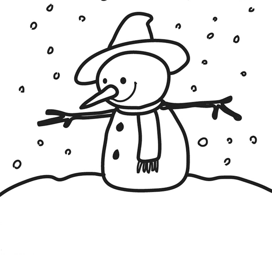Coloring page: Snow (Nature and Seasons) #158548 - Free Printable Coloring Pages