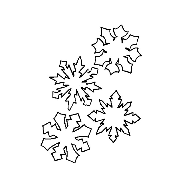 Free printable Snowflake coloring page #160451 from Nature and Seasons collection
