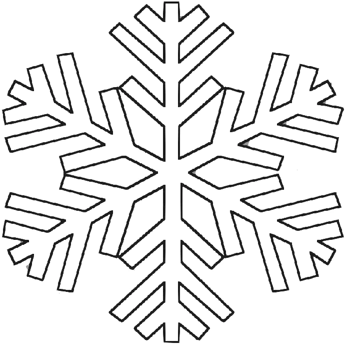 Free printable Snowflake coloring page #160477 from Nature and Seasons collection