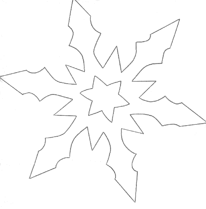 Free printable Snowflake coloring page #160514 from Nature and Seasons collection