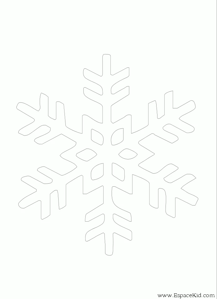 Free printable Snowflake coloring page #160523 from Nature and Seasons collection