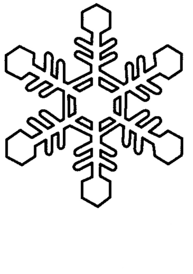 Free printable Snowflake coloring page #160526 from Nature and Seasons collection