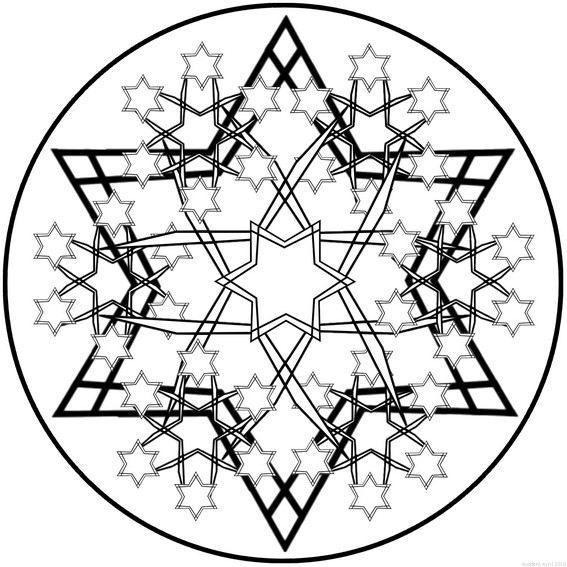 Free printable Snowflake coloring page #160683 from Nature and Seasons collection