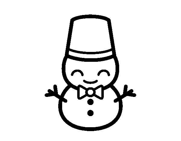 Coloring page: Snowman (Nature and Seasons) #89489 - Free Printable Coloring Pages