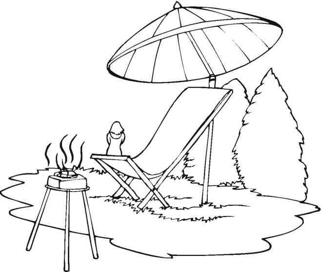 Coloring page: Summer season (Nature and Seasons) #165191 - Free Printable Coloring Pages