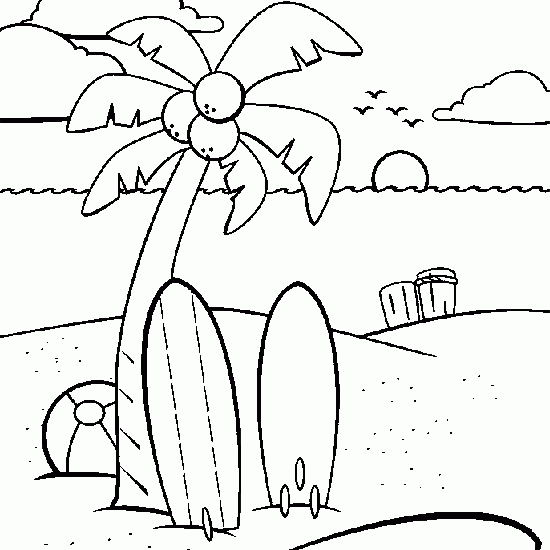 Coloring page: Summer season (Nature and Seasons) #165217 - Free Printable Coloring Pages