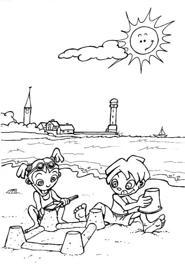 Coloring page: Summer season (Nature and Seasons) #165369 - Free Printable Coloring Pages