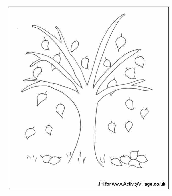 Free printable Tree coloring page #154723 from Nature and Seasons collection