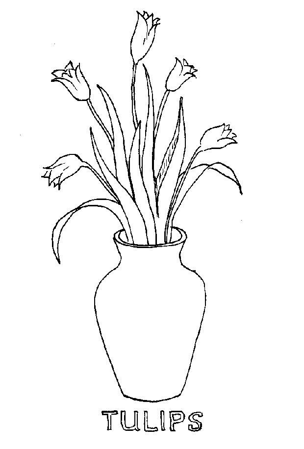 Free printable Tulip coloring page #161752 from Nature and Seasons collection Free printable Tulip coloring page #161752 from Nature and Seasons collection