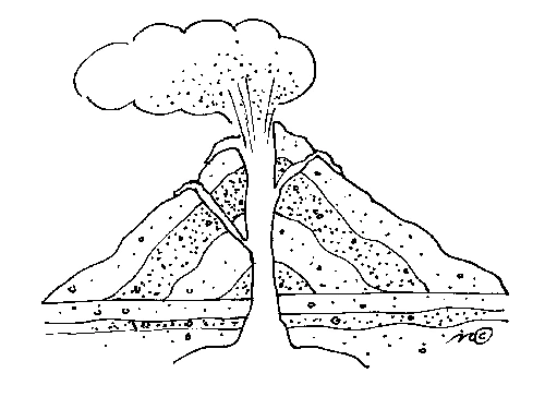 Free printable Volcano coloring page #166571 from Nature and Seasons collection Free printable Volcano coloring page #166571 from Nature and Seasons collection