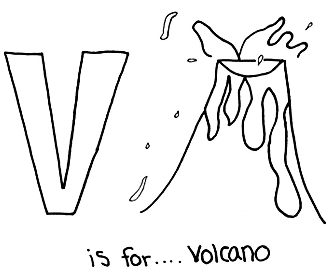 Coloring page: Volcano (Nature and Seasons) #166590 - Free Printable Coloring Pages