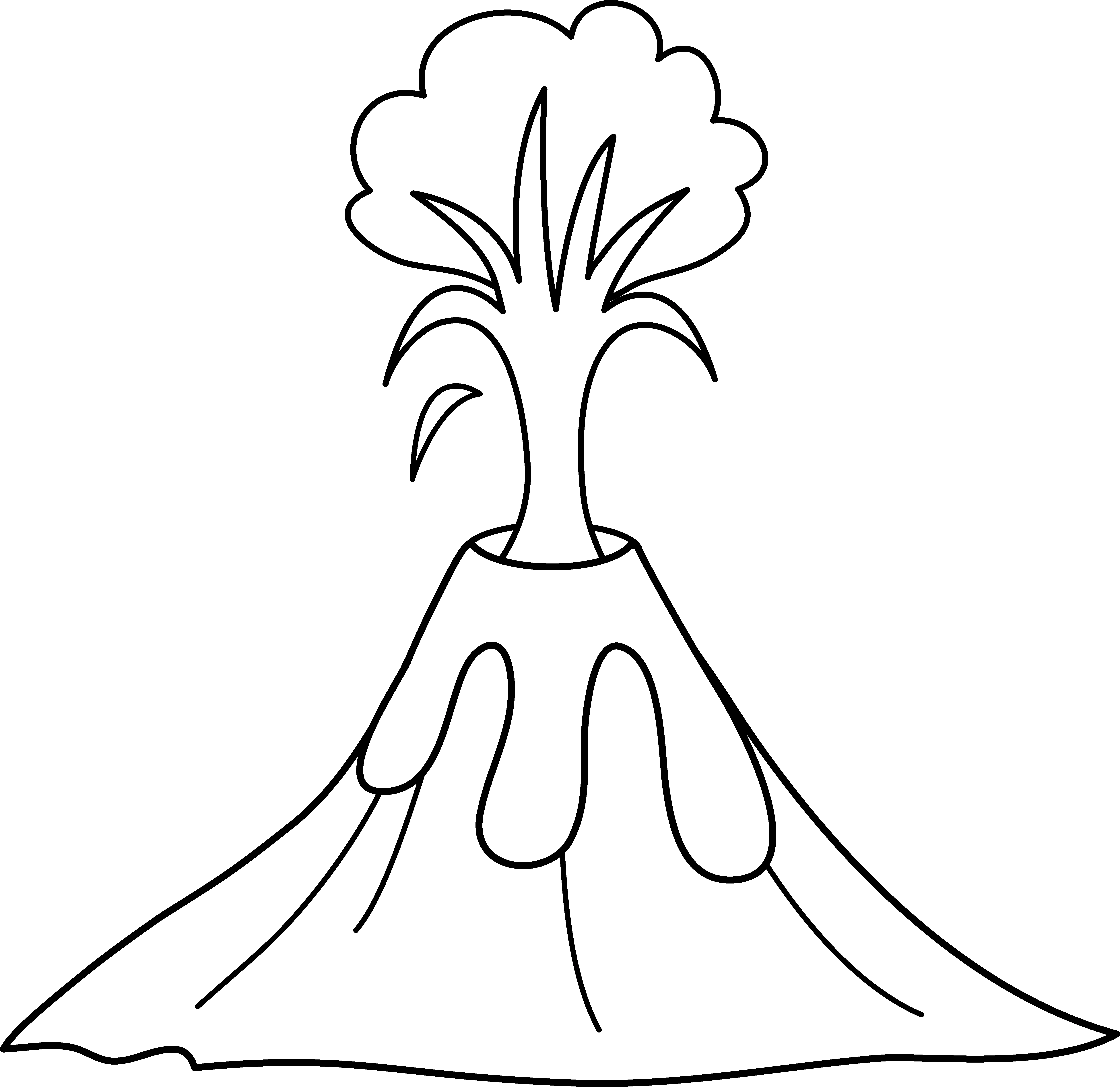 Free printable Volcano coloring page #166605 from Nature and Seasons collection Free printable Volcano coloring page #166605 from Nature and Seasons collection