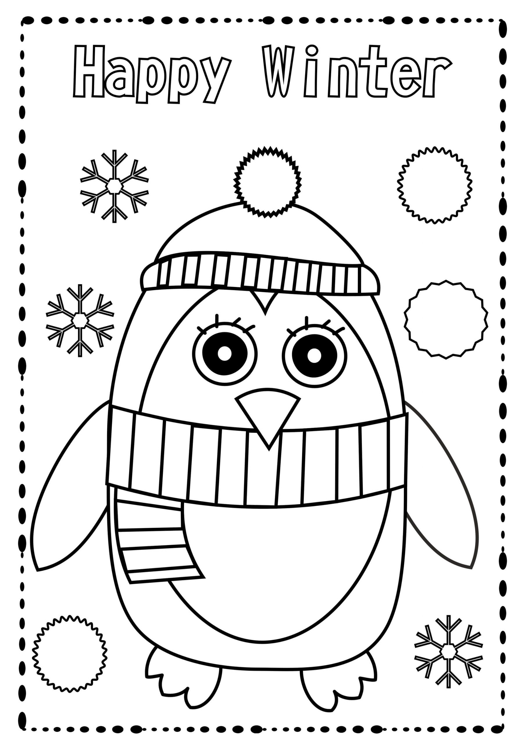 Free printable Winter Season coloring page #181211 from Nature and Seasons collection