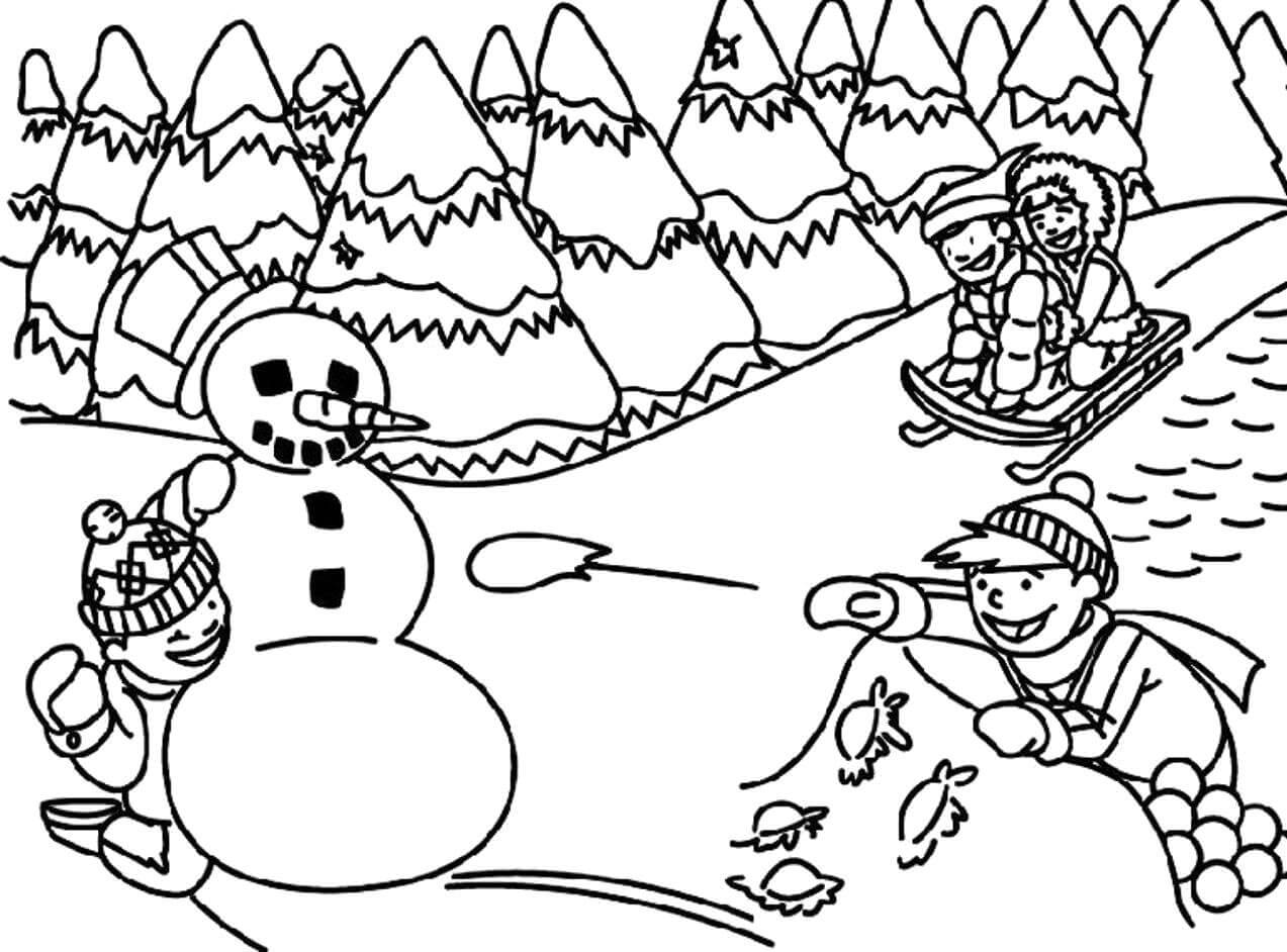 Free printable Winter Season coloring page #181213 from Nature and Seasons collection