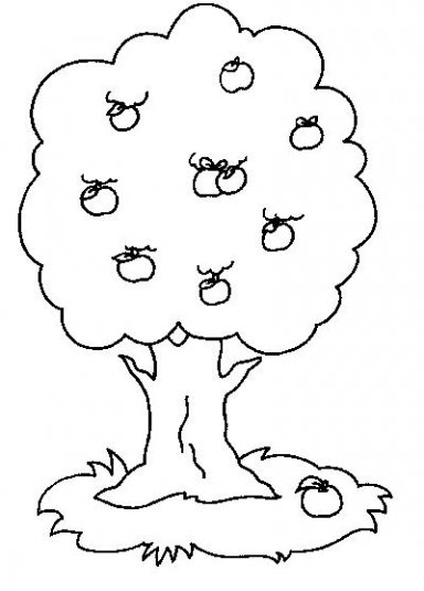 Coloring page: Apple tree (Nature) #163450 - Free Printable Coloring Pages